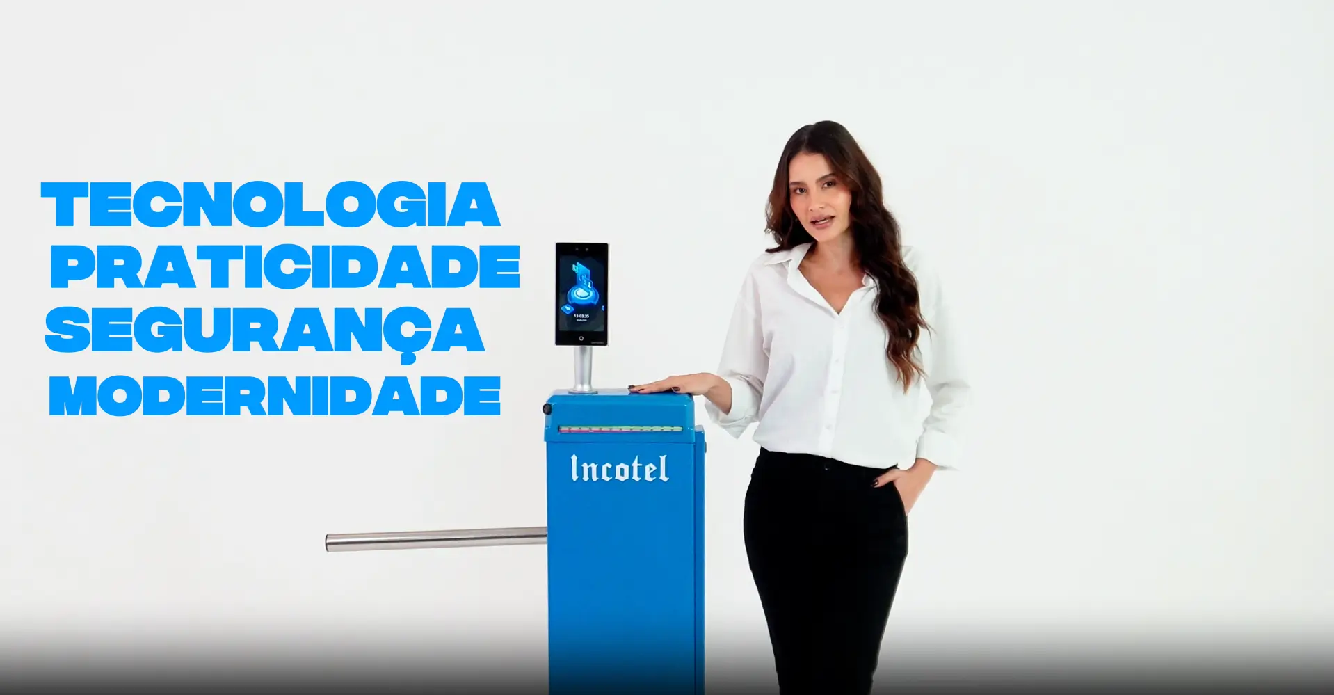catracas de pedestres Incotel com reconhecimento facial
